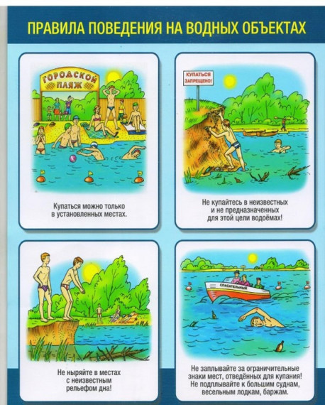 Безопасность детей в летний период на водоемах.